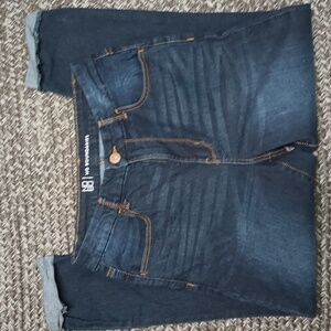 No Boundaries Size 11 Dark Blue Rolled Bottom Jeans